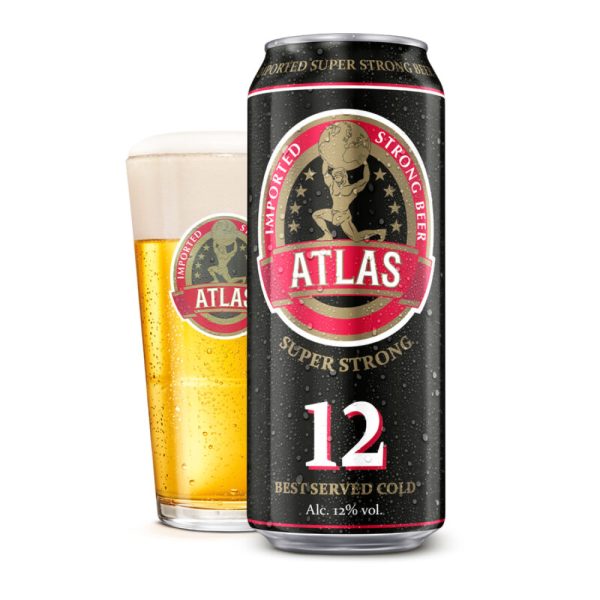 Bia Atlas Super Strong mang thương hiệu Atlas