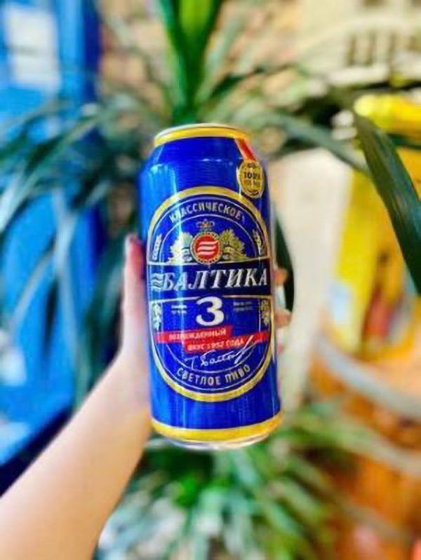 Bia Baltika số 3 mang thương hiệu Baltika