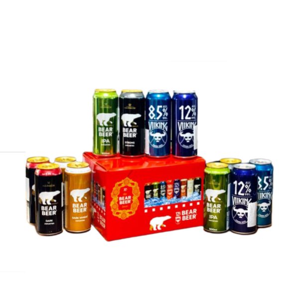 Hộp quà bia Gấu mang thương hiệu Bear Beer