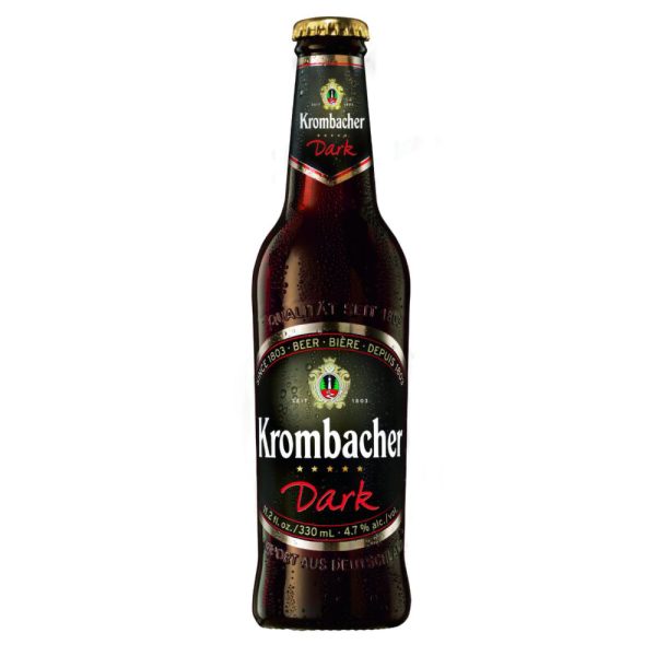 Bia Krombacher Dark mang thương hiệu Krombacher