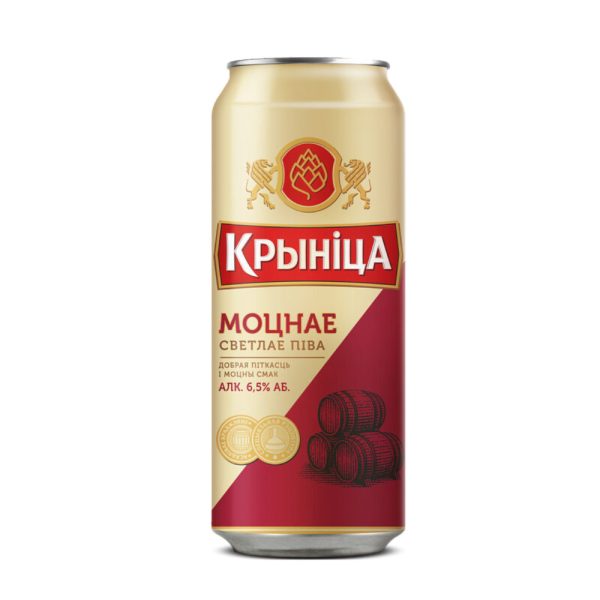 Bia Krynica Strong mang thương hiệu Krynica