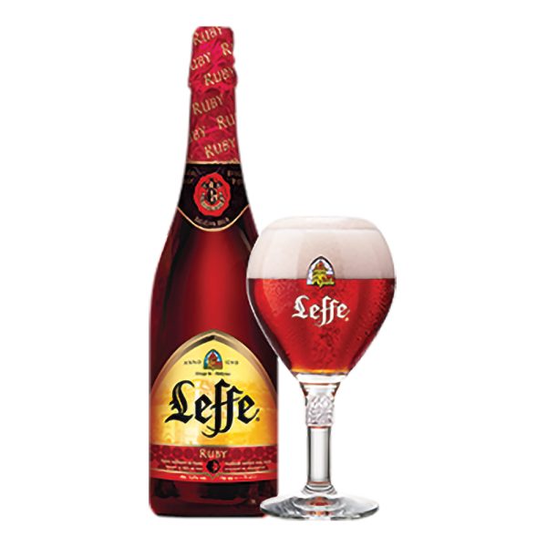 Bia Leffe Ruby mang thương hiệu Leffe