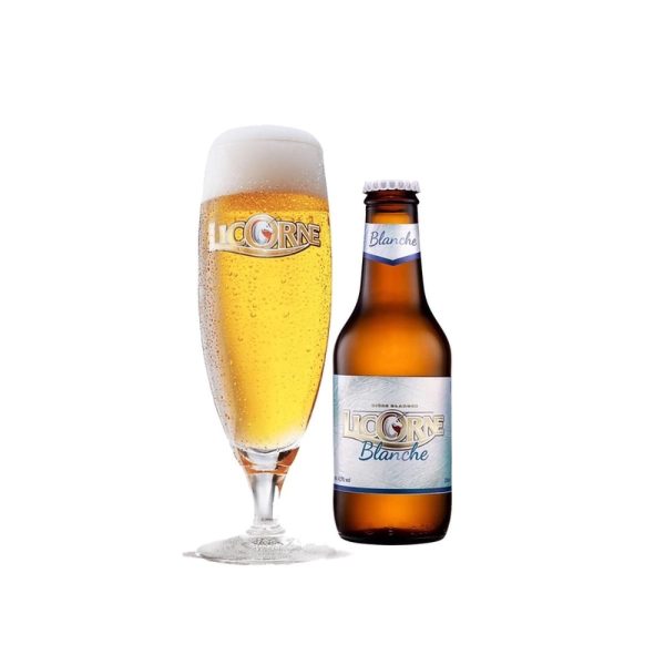 Bia Licorne Blanche mang thương hiệu Licorne