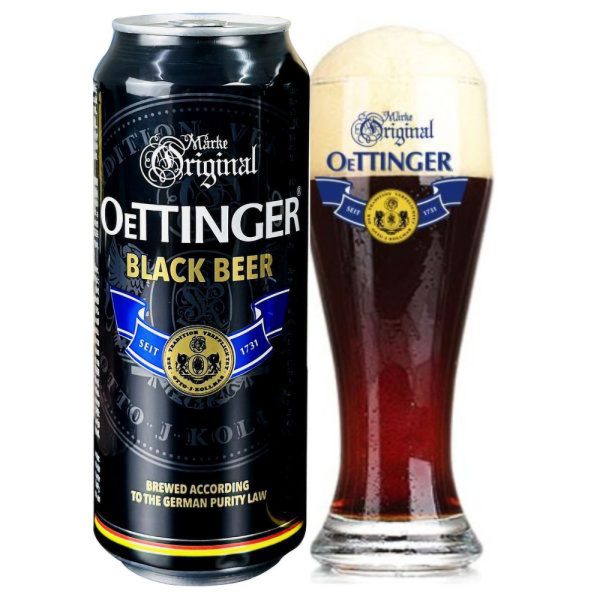Bia Oettinger đen mang thương hiệu Oettinger
