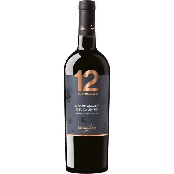 12 E Mezzo Negroamaro del Salento IGP | Rượu vang đỏ | Quốc gia: Ý | Xuất xứ: Salento/Puglia | Giống nho: Negroamaro | Giải thưởng: 87 | WE