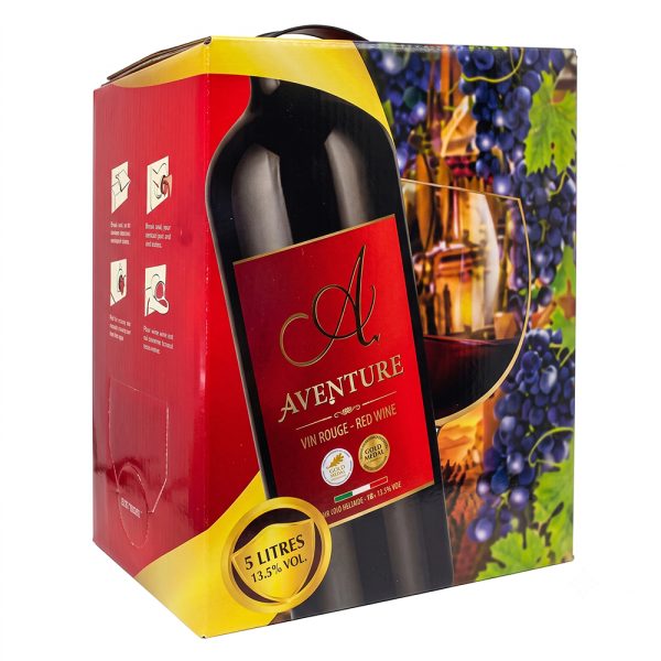 Vang Ý đỏ ngọt Aventure 10% - 3L là sản phẩm thuộc nhóm Rượu vang đỏ ngọt
