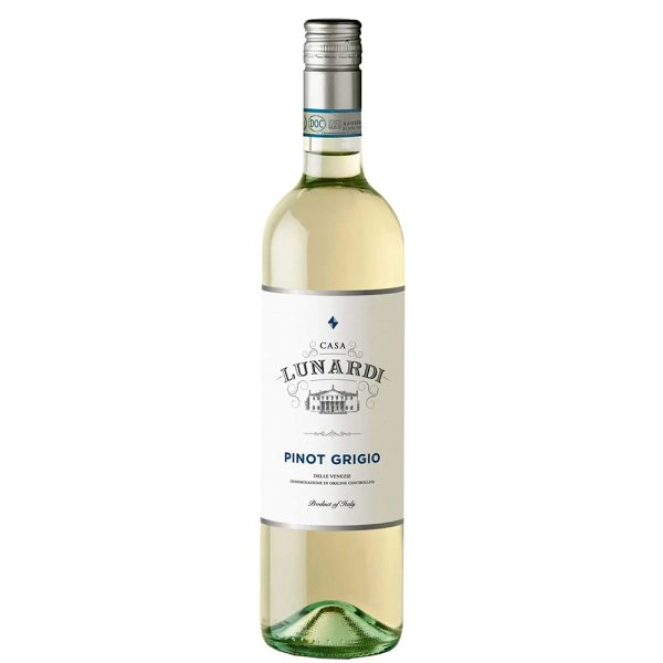 CASA LUNARDI - Pinot Grigio | Rượu vang trắng | Quốc gia: Ý | Xuất xứ: Veneto | Delle Venezie DOC | Giống nho: Pinot Grigio | Nồng độ: 12% | Giải thưởng: GOLD | MV
