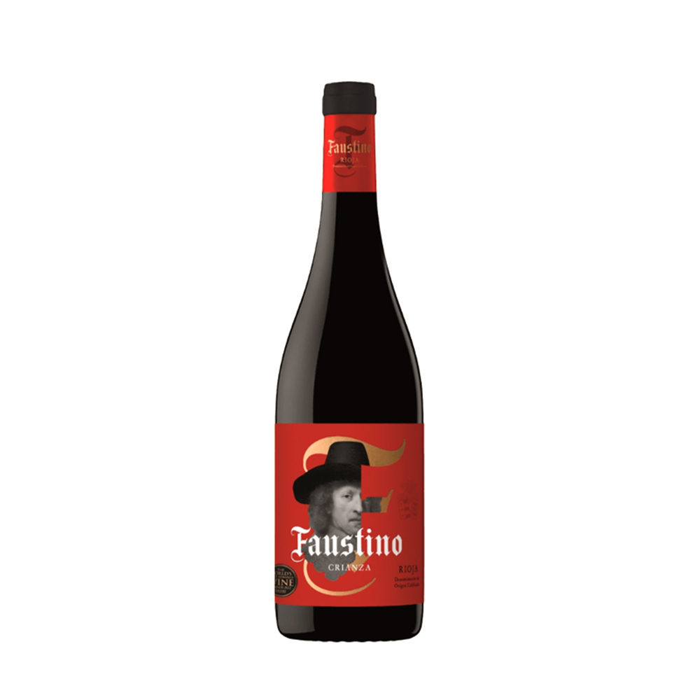 Rượu Vang Tây Ban Nha Faustino Red Crianza mang thương hiệu Faustino