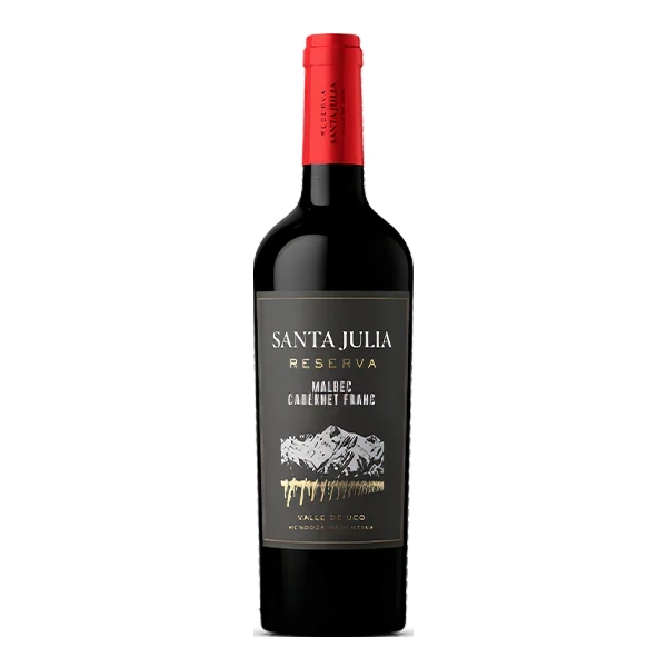 SANTA JULIA "Reserva" | Rượu vang đỏ | Quốc gia: Argentina | Xuất xứ: Mendoza | Uco Valley | Giống nho: Malbec - Cabernet Franc | Giải thưởng: 95 | DC