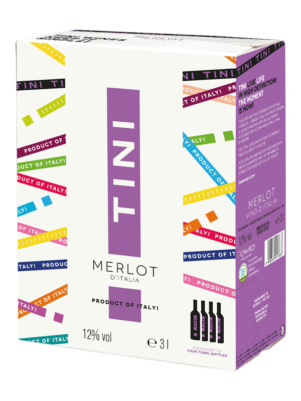 Rượu Vang Bịch Tini Merlot BIB