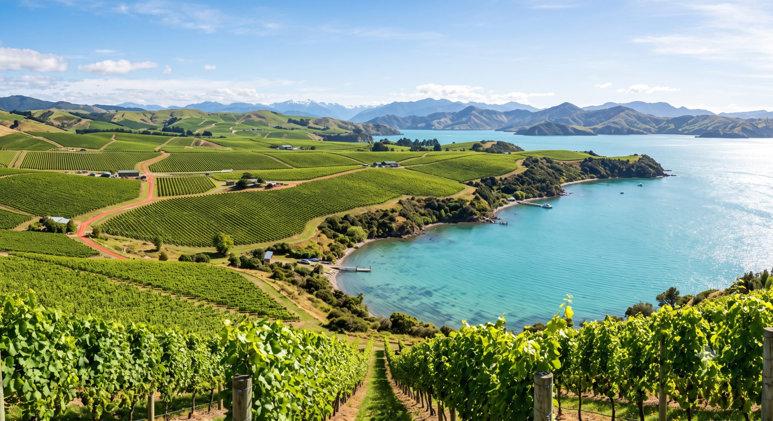 Vườn nho Sauvignon Blanc nổi tiếng tại vùng Marlborough New Zealand